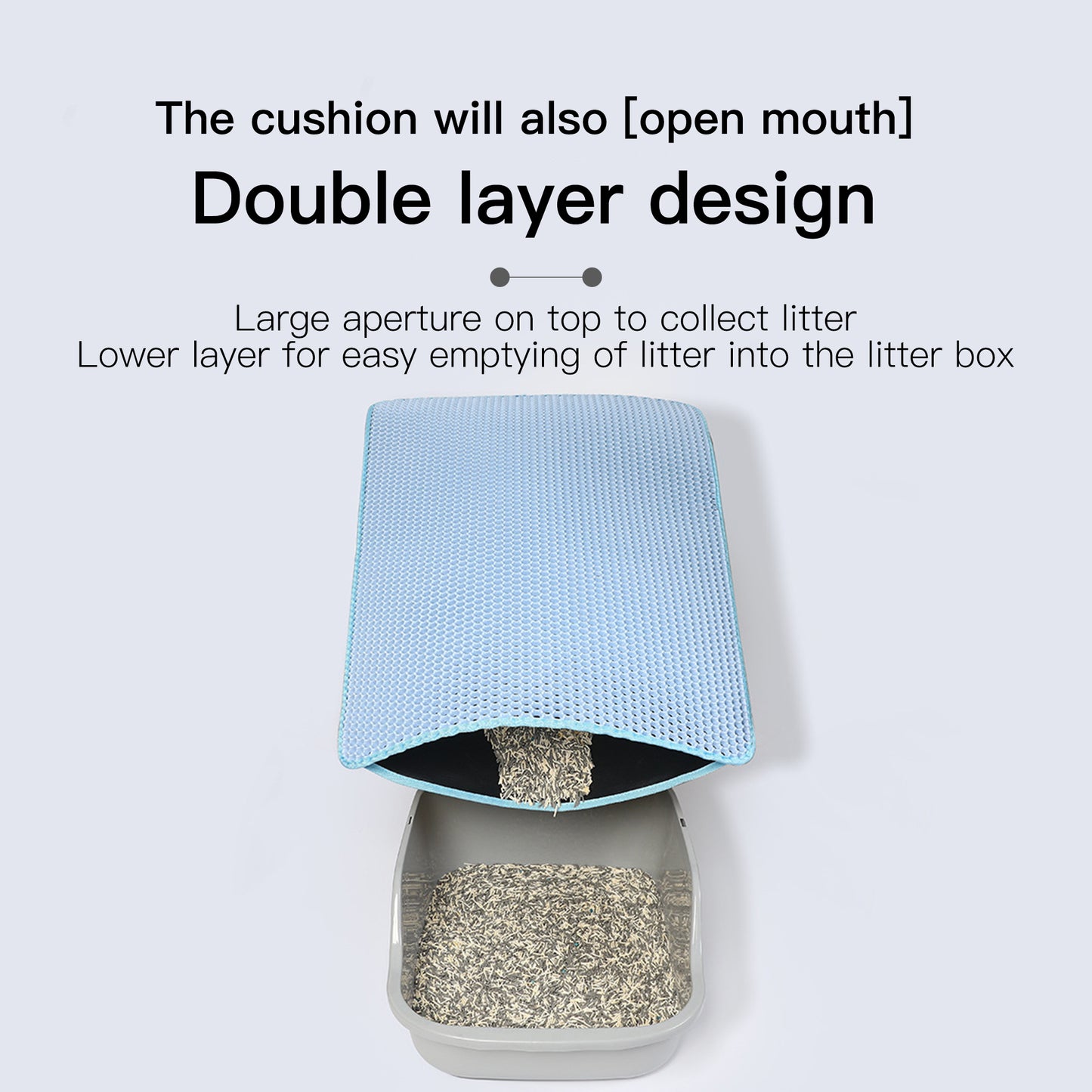 Comfortable Small World for Cats: Rectangular Litter Box Mat