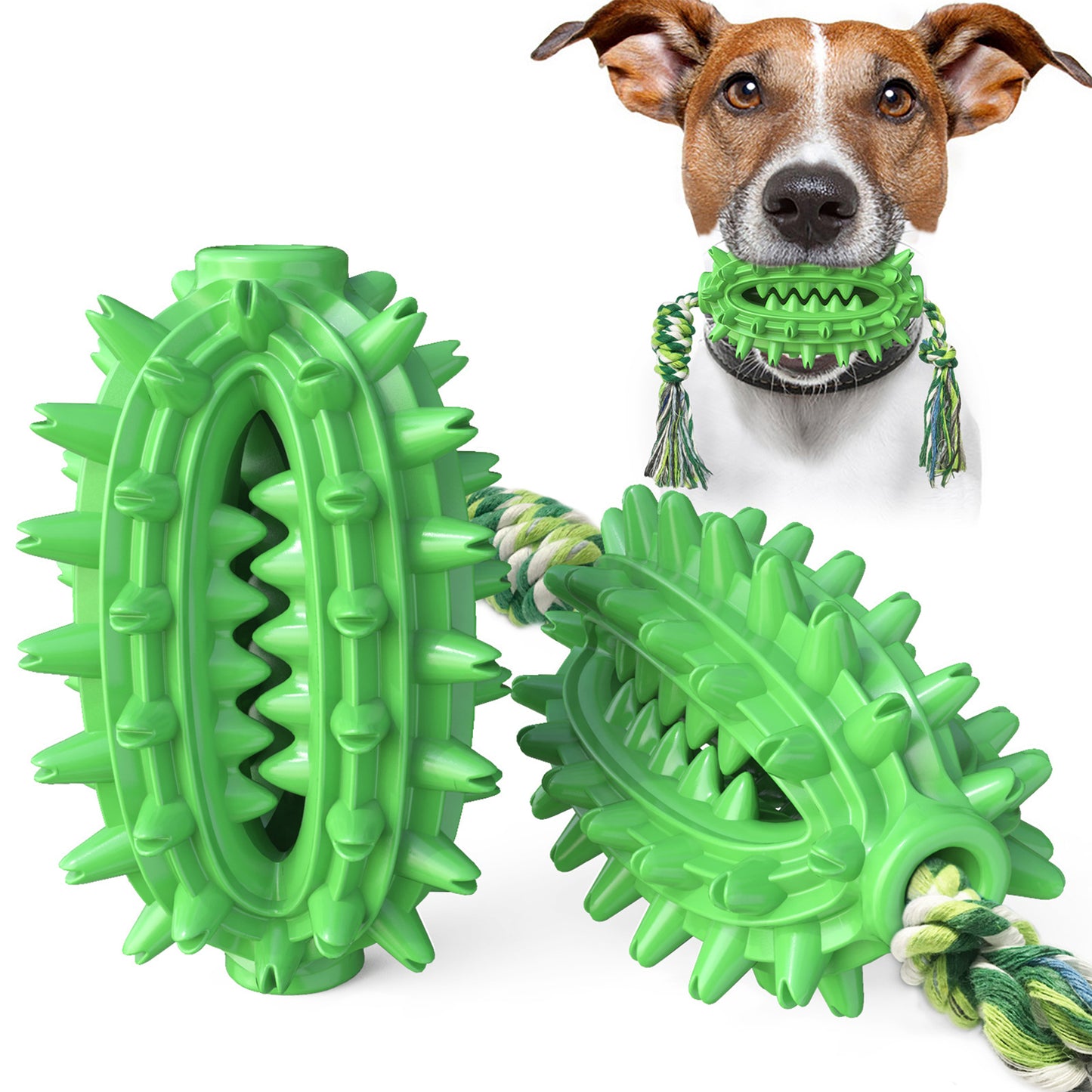 Goodies for Dogs' Oral Care and Play: Chew Sticks, Dog Toothbrushes and Cactus Ball Dog Toys