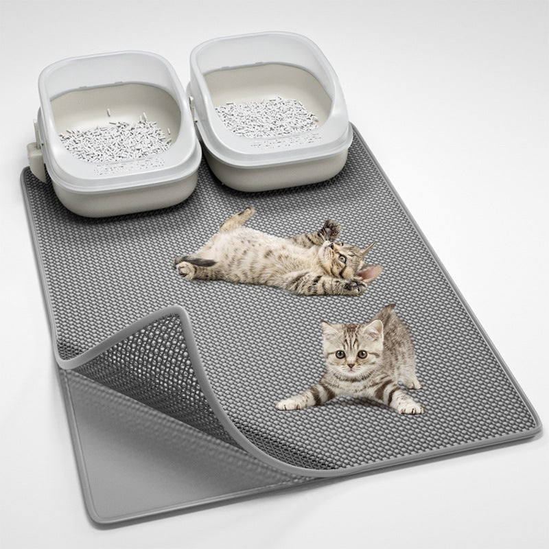 Comfortable Small World for Cats: Rectangular Litter Box Mat