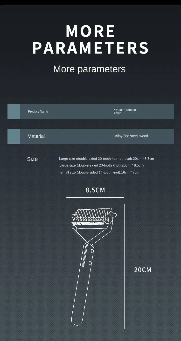Innovative Pet Grooming Essential: Self-Cleaning Hair Remover Brush & Dematting Comb for Dogs and Cats.