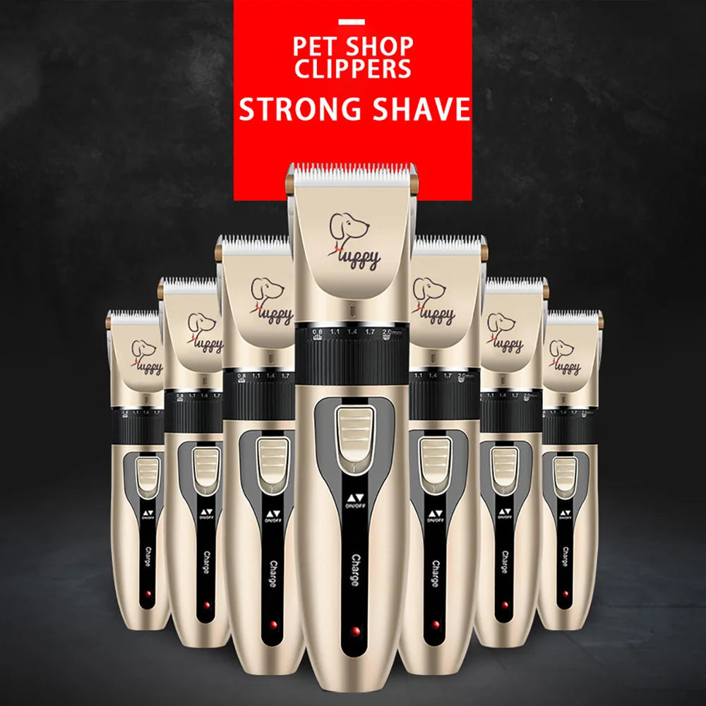 Professional Rechargeable Pet Grooming Clipper Set for Dogs and Cats - Full - Sized Haircut Shaver Machine