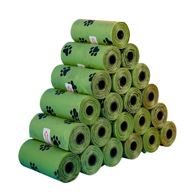 Eco-Friendly Pet Treasure: Biodegradable Trash Bags for Dogs & Cats - Scented, Degradable Poo Bags with Dispenser.