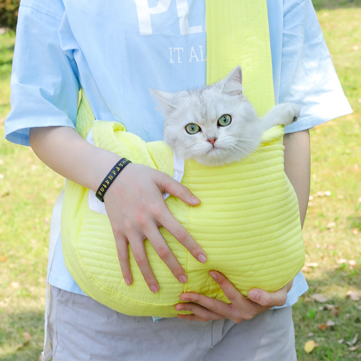 Thoughtful Companion for Pet Outing: Exquisite Handheld Shoulder Universal Canvas Bag for Cats and Small Dogs