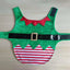 Red and Green Costume Festive Elf for Small Dogs to Large Dogs for Christmas Pet Clothes Holiday Photo Props Y5GB