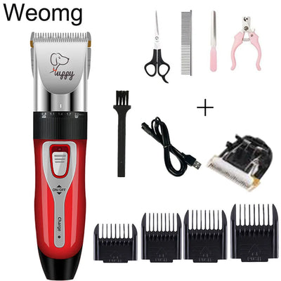 Professional Rechargeable Pet Grooming Clipper Set for Dogs and Cats - Full - Sized Haircut Shaver Machine