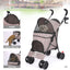 Outdoor Puppy Stroller Cat Dog Travel Breathable Pet Stroller Lightweight Folding Universal Wheels Small Medium Pet Stroller