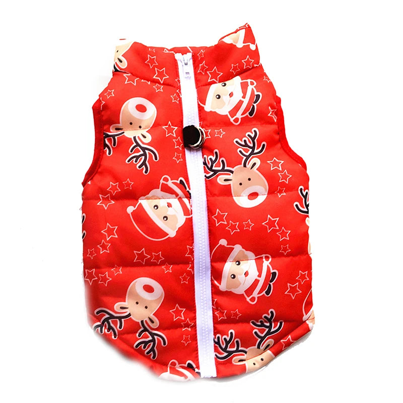 Winter Warm Dog Clothes For Small Dogs Christmas Yorky Dogs Jacket Waterproof Puppy Costume Winter Coat French Bulldog Teddy