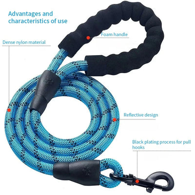 150Cm Strong Dog Leash Pet Leashes Reflective Leash For Big Small Medium Large Dog