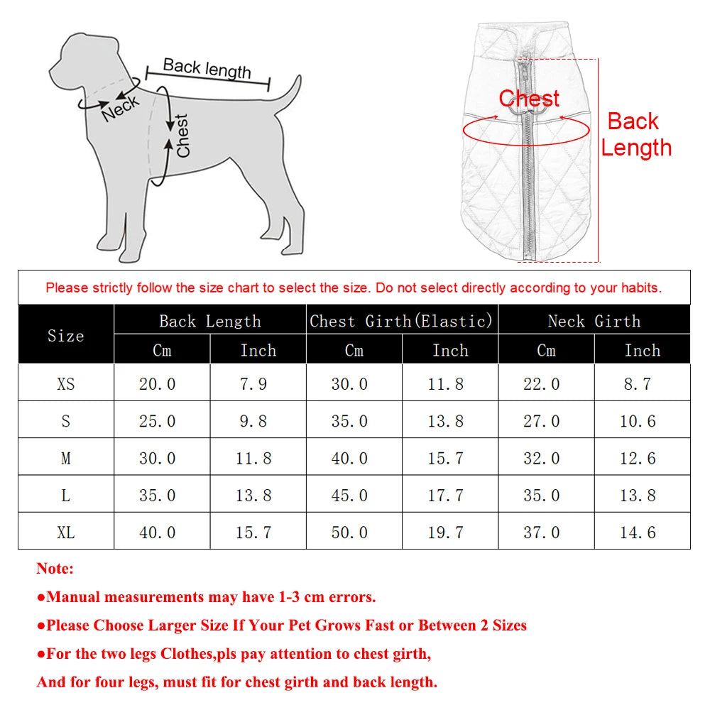 Winter Dog Jacket Windproof Reflective Pet Clothes For Small Dogs Cat Costume Puppy Coat Vest With D-ring Chihuahua Pug Outfits