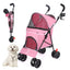 Outdoor Puppy Stroller Cat Dog Travel Breathable Pet Stroller Lightweight Folding Universal Wheels Small Medium Pet Stroller