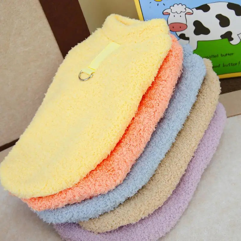 Winter Dog Sweater Warm Plush Dog Clothes for Small Medium Dogs Cats Soft Puppy Coat Jacket Chihuahua Teddy Costums Dog Supplies