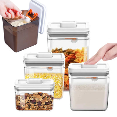 Pet-Friendly Household Food Storage Container - Sealed Moisture-proof Rice Barrel & Fruit Fresh-keeping Box for Kitchen