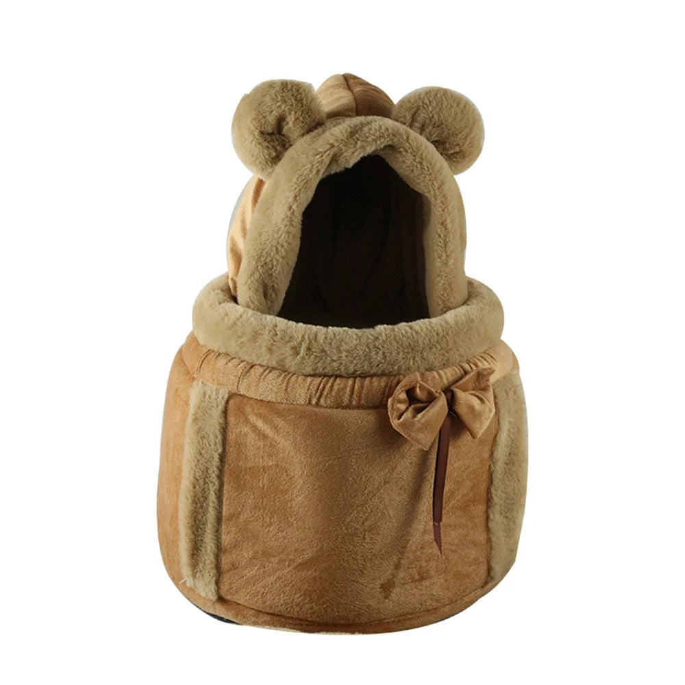 Outdoor Travel Chihuahua Puppy Dog Carrier Bacpack Winter Warm Pet Carrying Bags