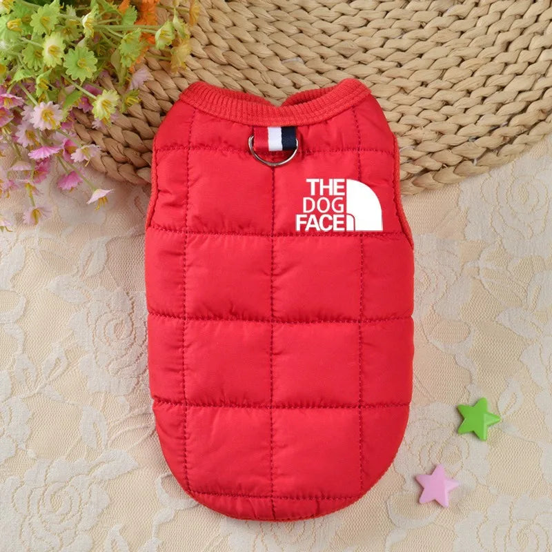 Pet Dogs Clothes Winter Cotton Dogs Vest Coats Plus Warm For Small Medium Dog